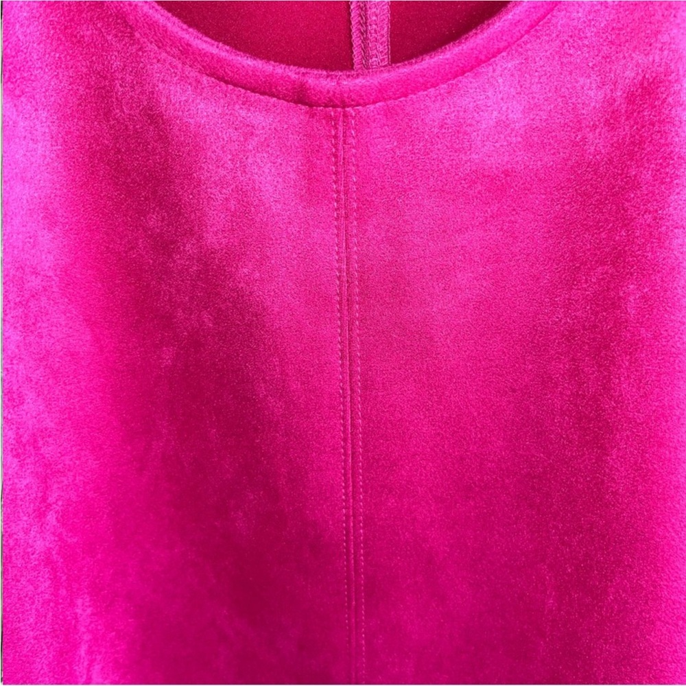 Ann Taylor Pink Suede Sleeveless Blouse - Picture 4 of 6